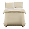 MOONLIGHT20015 Single Duvet Cover Beige Solid Soft Single Bedding Duvet
