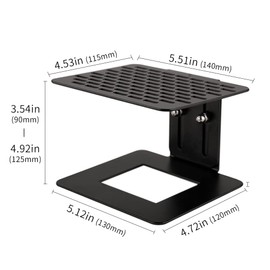 watchget Coffee Weighing Rack Espresso Machine Electronic Scale Weighing Stand Stainless Steel Coffee Scale Rack Stem Waterproof Scale Rod Protection Rack Black