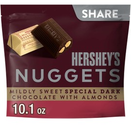 HERSHEY'S NUGGETS SPECIAL DARK Chocolate with Almonds Candy Share Pack, 10.1 oz