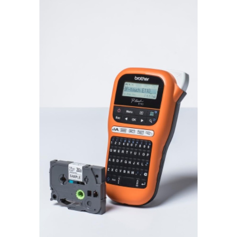 Brother PT-E110 Label Maker, P-Touch Electrician Label Printer, Handheld, QWERTY
