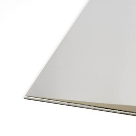 OnlineMetals 304 Stainless Steel Sheet, 4 Mirror Finish, Annealed, ASTM A240, ASTM A480, ASME SA240, 0.03" Thickness, 24" Width, 48" Length