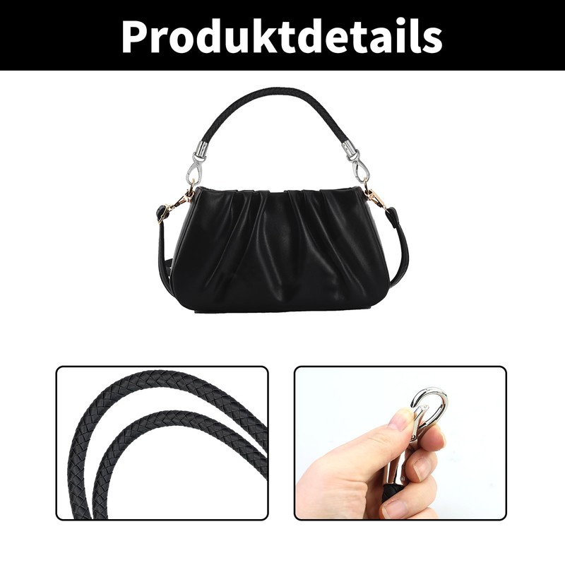 JRSHIRLEYLTD Pack of 2 40 cm Bag Handles, Leather Handles