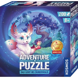 KOSMOS 683597 Adventure Puzzle The Light in the Enchanted Forest, 200 Pieces, Interactive Adventure Puzzle for Children, Discover Adventure History with Every Puzzle Piece, Awarded the Toy Award 2024