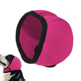 Dog Calming Hoodie - Noise Protection Dog Head Wrap,Anti-Slip Adjustable Earmuffs, Waterproof Snood for Force Drying, Pet Grooming, Bath