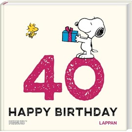 Peanuts Geschenkbuch: Happy Birthday zum 40. Geburtstag: Snoopy, Charlie Brown und Co gratulieren und schenken ein Lächeln | Ideales kleines Geschenk zum Geburtstag