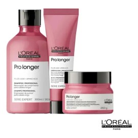 Kit de Tratamiento Loreal Pro Longer Shampoo, Mascarilla, Leave In                                                                                    