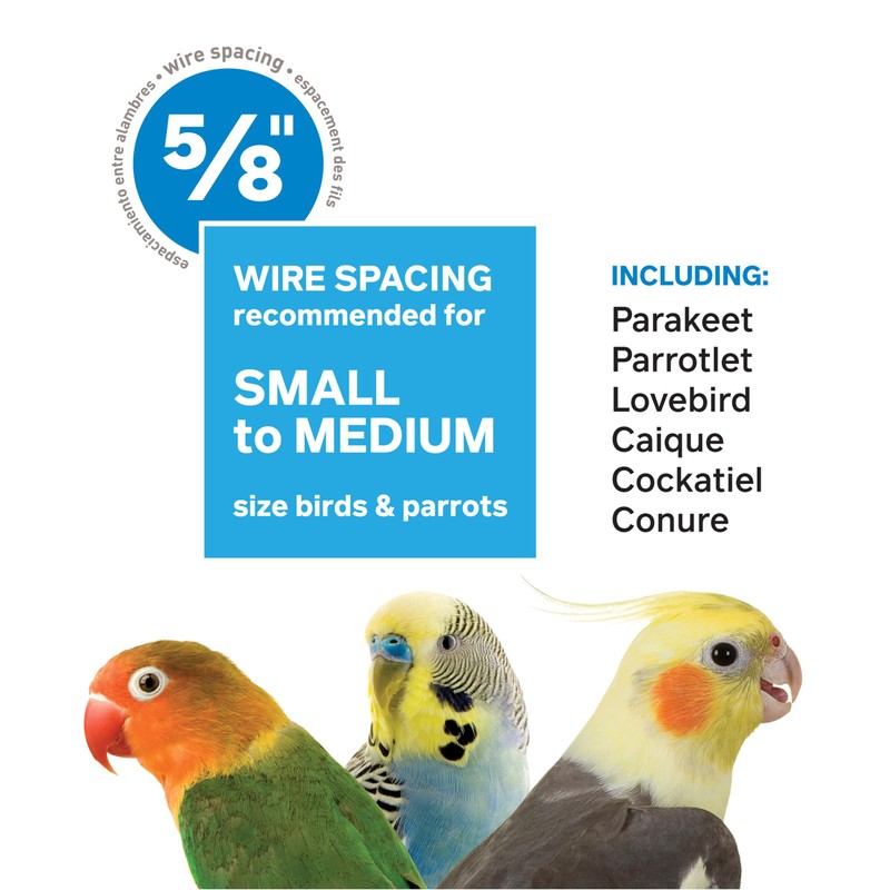 Prevue Pet Products Sonata Bird Home Round Metal Birdcage