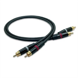 MOGAMI 2549 RCA Audio Line Cable, Set of 2, REAN (NEUTRIK) NYS373 (mogami 2549, Black, 15.7 inches (40 cm)