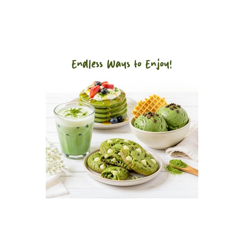 Bloomora Culinary Matcha Powder - Natural Green Tea for Beverages