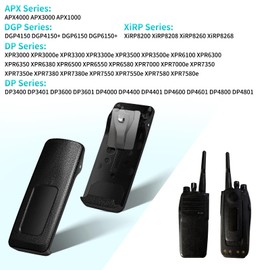 4-Pack XPR3500e PMLN4651 Belt Clip for Motorola APX3000 APX4000 XPR6350 XPR6380 DGP4150 DGP6150 Walkie-Talkie Clip