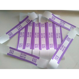 PAPR 1000 PURPLE- $2000 SELF-SEALING CURRENCY STRAPS/BANDS
