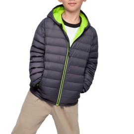Rokka&Rolla Boys' Ultra Lightweight Packable Down Puffer Jacket Coat