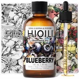 HIQILI Blueberry Fragrance Oil for Candle & Soap Making, Fruity Scents for Reed Diffuser Oil Refill, Add to Lotion, Body Wash - 1 Fl Oz