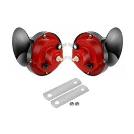 2 Pcs 300DB Super Loud Train Horn for Truck Train Boat Car Air Electric Snail Single Horn, 12v Waterproof Double Horn Raging Sound Raging Sound for Car Motorcycle
