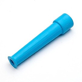 Merriway BH03684 Large Blue Rubber Kitchen Splash Preventor Tap Swirl for 1/2-inch Tap, Silver