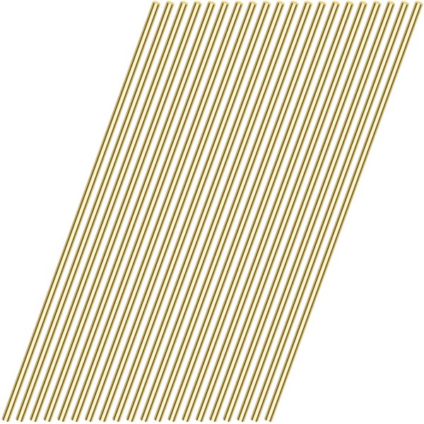 Sutemribor Brass Solid Round Rod Lathe Bar Stock, 1/8 inch