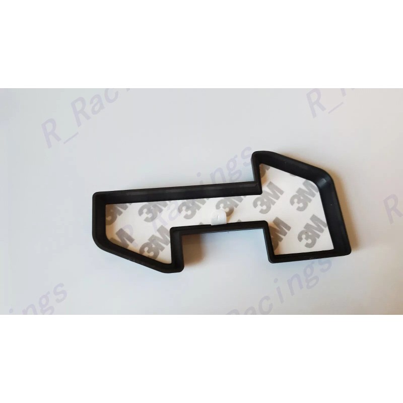 Auto Door Rear Matte Black Red AT4 HD Sierra Emblem