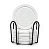 Absorbent Diatomaceous Earth Coasters Set of 6, with Holder &