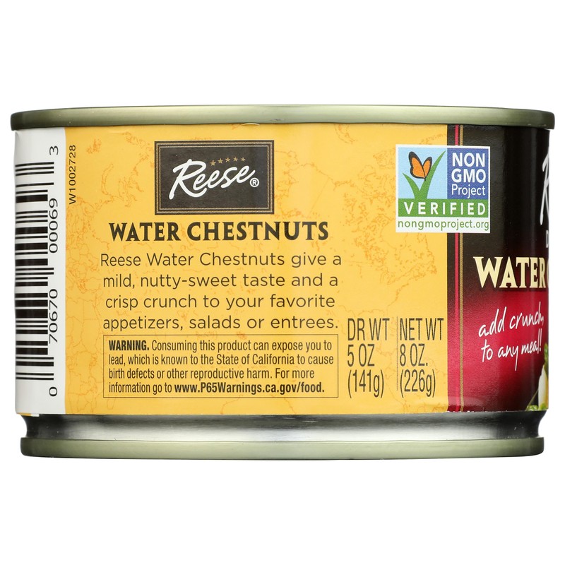 Reese Diced Water Chestnuts - 8 Ounces