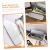 NUOLUX 3pcs Cosmetic Tin Hinges Simple For School Portable Silver