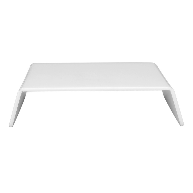 Trapezoidal Dental Desktop Elevated Shelf Acrylic Smoothing Edges Riser Rack