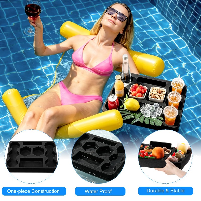 Aodaer Floating Drink Holder Floating Table for Pool & Hot
