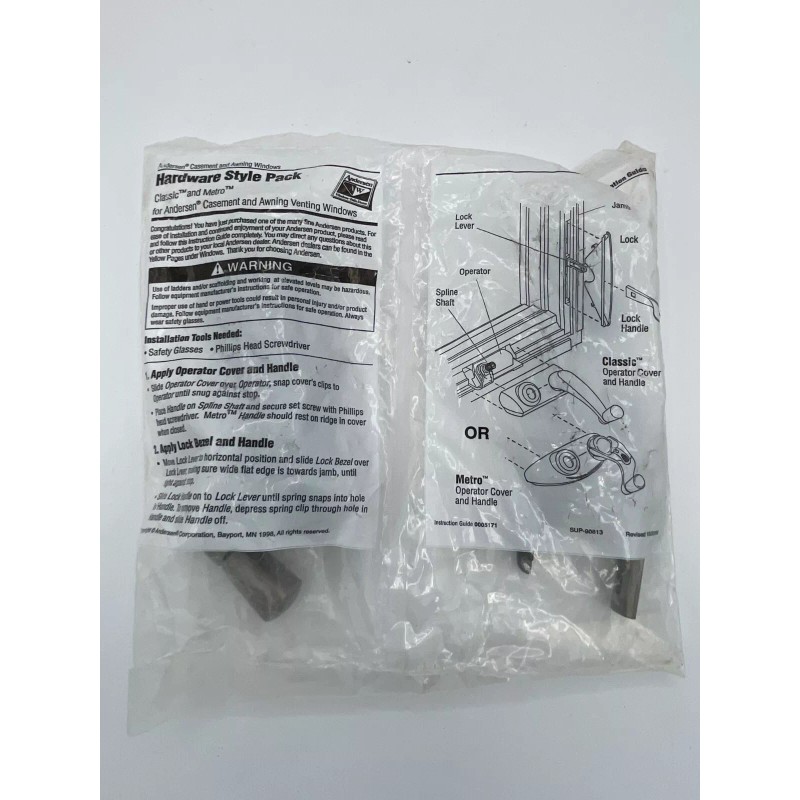 Andersen 400 Series 1361537 Casement Window Hardware Pack Classic Style