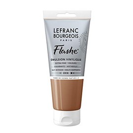 Lefranc Bourgeois Flashe Vinyl Paint, 80ml (2.7-oz) Tube, Raw Sienna