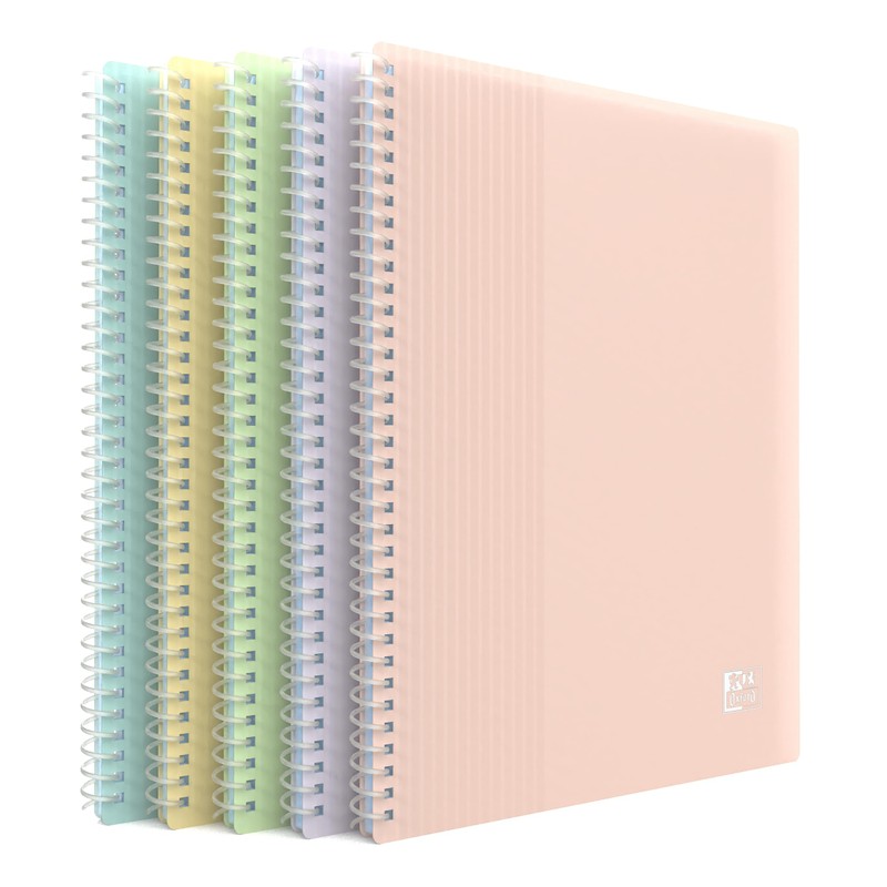 OXFORD School Life A5 Window 40 Pockets Polypropylene Cover Pastel