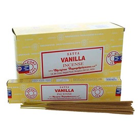 Hari Deals Satya Incense Stick Fragrances Agarbatti Sandal Wood Lavender Champ Musk Positive Vibes Namaste Nag Champa Reiki Rose 6 Packs (Vanilla)