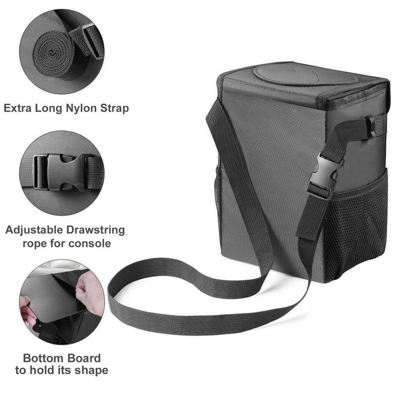 Ryhpez Car Trash Can with Lid - Car Trash Bag