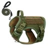 BUMBIN Tactical Dog Harness with Laesh Set，No-Pull Service Fit Smart