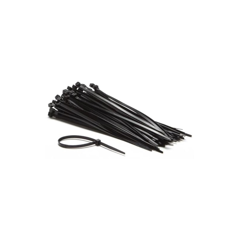 Perel Nylon Cable Ties Set 4.6 x 200 mm Black