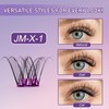 JoMay Self-Adhesive Lash Clusters,Press-On Lashes 10-16mm,Individual Lash Extension Kit with