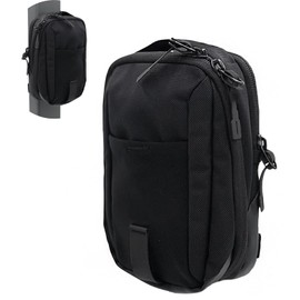 Black Crossbody Sling Chest Bag for Men and Women, Magnetic Gym Bag for Travel, Work, Sports, and Fitness, Keeps Items Clean with Magnetic Attachment