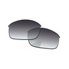 PapaViva Replacement Lenses for Oakley Flak Jacket OO9008, Grey gradient,