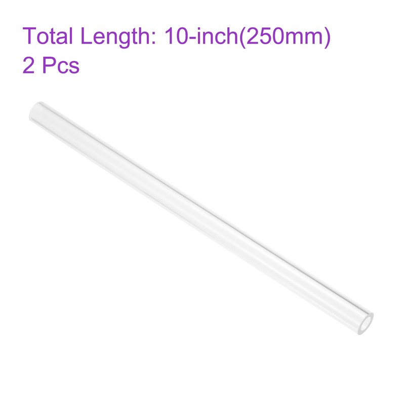 DMiotech 2pcs 9mm x 15mm (0.35" x 0.6") Clear Acrylic