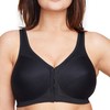 Glamorise Women's MagicLift Front Close Posture Back Support Bra #1265,