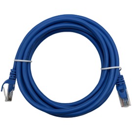LETONDA CAT6 RJ45 Ethernet Network Cable, Blue, Indoor/Outdoor, Multiple Lengths Available 3.3 ft-65.6 ft (1, 10 ft)