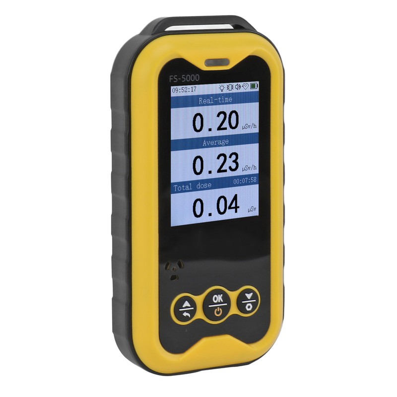 Portable Radiation Monitor 0.01μSv/h‑50msv/h 1800mAh 2.4 in TFT LCD Screen