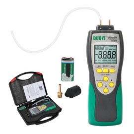 Manometer Gas Pressure Tester ±241.3Kpa/35Psi Wide Range Digital Manometer Lp Gas Pressure Tester with 11 Pressure Units, MAX/MIN/AVG Measurement, Data Storage/Hold, 9V Battery