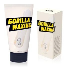 Gorilla Waxing Jelly Sugar Scrub – Exfoliating & Moisturizing Body Polish with Natural Ingredients, Dual Sugar Crystals for Smooth Skin, Prevents Ingrown Hair & Razor Bumps, Zero Greasy - 7.05 oz