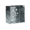 Steel City 52171 1/2&3/4E Pre-Galvanized Steel Square Box with Ground