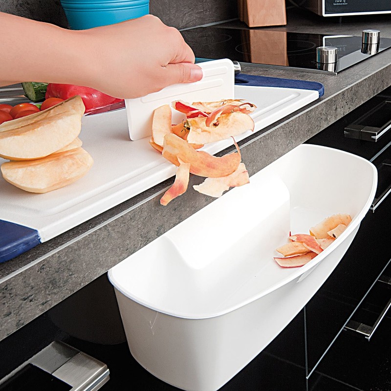 Rosenstein & Söhne Drip Pan for Kitchen Waste with Spatula