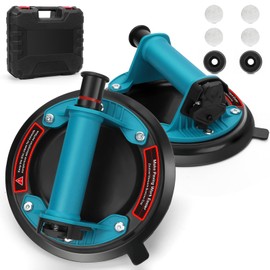 Zautool Glass suction cups for Granite & Glass Lifting, Vacuum Glass Suction Cup Heavy Duty Glass Lifter to Lift Large Glass, 480lbs Load Capacity(2 PACK)