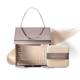 Funny Elves Soft Matte Presto Powder, Face Powder, Loose Powder, Mat, Pore Cover, Pore Care, Suppresses Glare, Anti-Crack, Color Lock, Transparent, Bare Skin Feeling, Moisturizing, Base Makeup, Dry