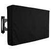 30‑32in Outdoor TV Cover Black Waterproof Oxford Cloth Television Cover