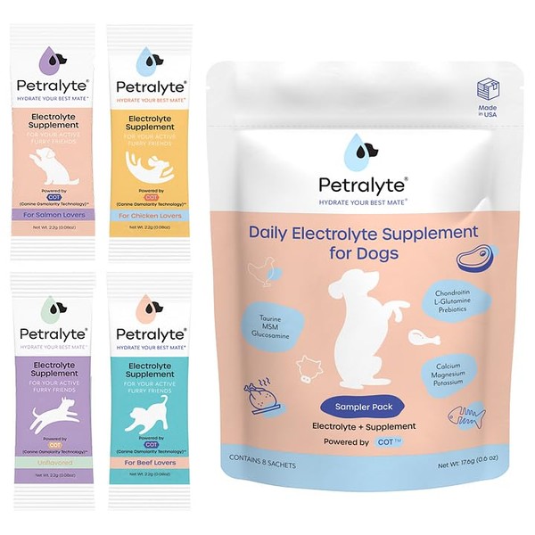 Petralyte Dog Electrolytes and Joint Supplement | Glucosamine, Chondroitin &