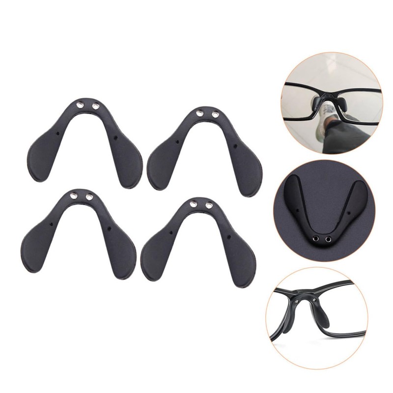 Tofficu 4Pcs Adjustable Nose Pads for Glasses Anti-Slip Eyeglass Nose