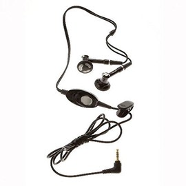 Headset OEM 2.5mm Hands-Free Earphones Dual Earbuds Headphones Earpieces w Mic Stereo Black for Sprint Kyocera DuraXT - Sprint LG Lotus Elite LX610 - Sprint LG Lotus LX600